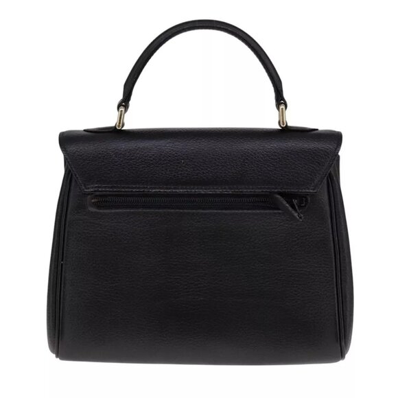 Burberrys Hand Bag Leather Black Auth - Picture 3 of 16